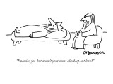 "Enemies, yes, but doesn't your moat also keep out love?" - New Yorker Cartoon Premium Giclee Print by Charles Barsotti