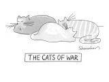 Three cats are curled up napping. - New Yorker Cartoon Premium Giclee Print by Danny Shanahan