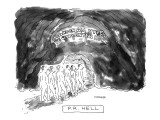 PR Hell. - New Yorker Cartoon Premium Giclee Print by Robert Mankoff