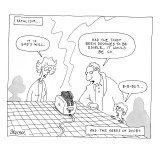 Fatalism . . . and the Seeds of Doubt - New Yorker Cartoon Premium Giclee Print by Jack Ziegler