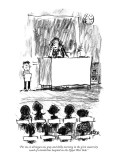 "For me, it all began one gray and chilly morning in the grim maternity wa…" - New Yorker Cartoon Premium Giclee Print by Robert Weber