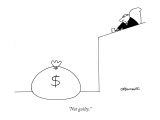 "Not guilty." - New Yorker Cartoon Premium Giclee Print by Charles Barsotti
