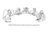 "Yellow? Don't call us until it's at least an orange alert." - New Yorker Cartoon Premium Giclee Print by Charles Barsotti