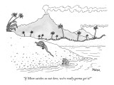 "If Mom catches us out here, we're really gonna get it!" - New Yorker Cartoon Premium Giclee Print by Jack Ziegler