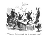 "I'll assume, then, my remarks have hit a responsive chord?" - New Yorker Cartoon Premium Giclee Print by James Stevenson