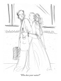 "Who does your water?" - New Yorker Cartoon Premium Giclee Print by Richard Cline