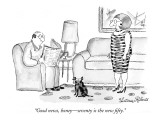 "Good news, honey—seventy is the new fifty." - New Yorker Cartoon Premium Giclee Print by Victoria Roberts