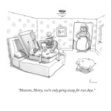 "Heavens, Henry, we're only going away for two days." - New Yorker Cartoon Premium Giclee Print by Zachary Kanin