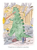 "I thought they were cracking down on jaywalking." - New Yorker Cartoon Premium Giclee Print by Danny Shanahan