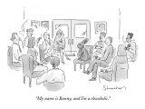 "My name is Bunny, and I'm a chocoholic." - New Yorker Cartoon Premium Giclee Print by Danny Shanahan