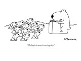 "Today's lecture is on loyalty." - New Yorker Cartoon Premium Giclee Print by Charles Barsotti