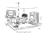 "The dog ate my magnetic insoles." - New Yorker Cartoon Premium Giclee Print by George Booth