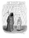 The Schmoozy Reaper - New Yorker Cartoon Premium Giclee Print by Roz Chast