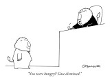 "You were hungry? Case dismissed." - New Yorker Cartoon Premium Giclee Print by Charles Barsotti