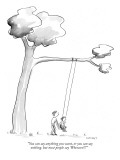 "You can say anything you want, or you can say nothing. But most people sa…" - New Yorker Cartoon Premium Giclee Print by Liza Donnelly