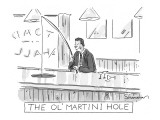 The Ol' Martini Hole - New Yorker Cartoon Premium Giclee Print by Danny Shanahan