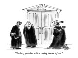 "Gravitas, yes—but with a saving leaven of wit." - New Yorker Cartoon Premium Giclee Print by Lee Lorenz