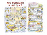 "New Restaurants In Midtown." - New Yorker Cartoon Premium Giclee Print by Roz Chast