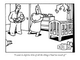 "I want to deprive him of all the things I had too much of." - New Yorker Cartoon Premium Giclee Print by Bruce Eric Kaplan
