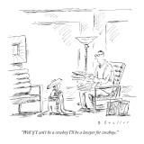 "Well if I can't be a cowboy I'll be a lawyer for cowboys." - New Yorker Cartoon Premium Giclee Print by Barbara Smaller