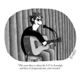"This next blues is about the 5:37 to Scarsdale, and how it's frequently l…" - New Yorker Cartoon Premium Giclee Print by J.C. Duffy