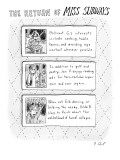 The Return Of Miss Subways - New Yorker Cartoon Premium Giclee Print by Roz Chast