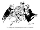 "I'm getting a lot of negativity in this one—is it French?" - New Yorker Cartoon Premium Giclee Print by William Hamilton