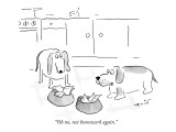 "Oh no, not homework again." - New Yorker Cartoon Premium Giclee Print by Arnie Levin