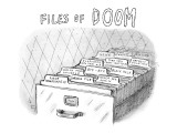 Files Of Doom - New Yorker Cartoon Premium Giclee Print by Roz Chast