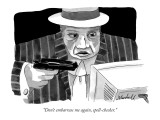 "Don't embarrass me again, spell-checker." - New Yorker Cartoon Premium Giclee Print by Marshall Hopkins