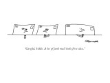 "Careful, kiddo. A lot of junk mail looks first class." - New Yorker Cartoon Premium Giclee Print by Charles Barsotti
