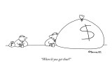 "Where'd you get that?" - New Yorker Cartoon Premium Giclee Print by Charles Barsotti