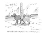 "He rubbed your belly and it felt good—that doesn't make you gay." - New Yorker Cartoon Premium Giclee Print by Danny Shanahan