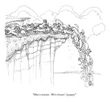"Wait a minute.  We're lemurs!  Lemurs!" - New Yorker Cartoon Premium Giclee Print by Paul Noth