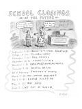 School Closings of the Future - New Yorker Cartoon Premium Giclee Print by Roz Chast