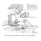 "Jimmy Choo, Mahnolo Blahnik—honestly can't taste the difference." - New Yorker Cartoon Premium Giclee Print by Leo Cullum