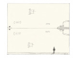 Reflections in sky and water. - New Yorker Cartoon Premium Giclee Print by Saul Steinberg
