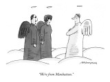 "We're from Manhattan." - New Yorker Cartoon Premium Giclee Print by Mick Stevens