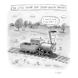 The Little Engine That Coulda Woulda Shoulda - New Yorker Cartoon Premium Giclee Print by Roz Chast