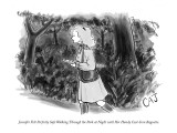 Jennifer Felt Perfectly Safe Walking Through the Park at Night with Her Ha… - New Yorker Cartoon Premium Giclee Print by Carolita Johnson