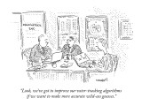 "Look, we've got to improve our voter-tracking algorithms if we want to ma…" - New Yorker Cartoon Premium Giclee Print by Robert Mankoff