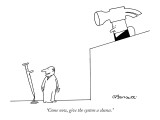 "Come now, give the system a chance." - New Yorker Cartoon Premium Giclee Print by Charles Barsotti