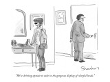 "We're driving upstate to take in the gorgeous display of colorful locals.…" - New Yorker Cartoon Premium Giclee Print by Danny Shanahan