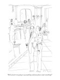 "Well, if you're not going to say anything could you please exude somethin…" - New Yorker Cartoon Premium Giclee Print by Richard Cline