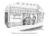 "The food is just so-so, but the security is fantastic." - New Yorker Cartoon Premium Giclee Print by Mike Twohy