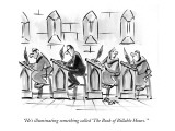 "He's illuminating something called 'The Book of Billable Hours.'" - New Yorker Cartoon Premium Giclee Print by Lee Lorenz