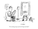 "I'm running away to join the Cirque du Soleil." - New Yorker Cartoon Premium Giclee Print by David Sipress