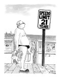 Speedo Limit: 21 Years - New Yorker Cartoon Premium Giclee Print by Marisa Acocella Marchetto