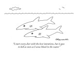 "I start every diet with the best intentions, but it goes to hell as soon …" - New Yorker Cartoon Premium Giclee Print by Charles Barsotti