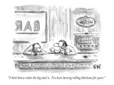 "I don't know what the big deal is.  I've been having rolling blackouts fo…" - New Yorker Cartoon Premium Giclee Print by Christopher Weyant